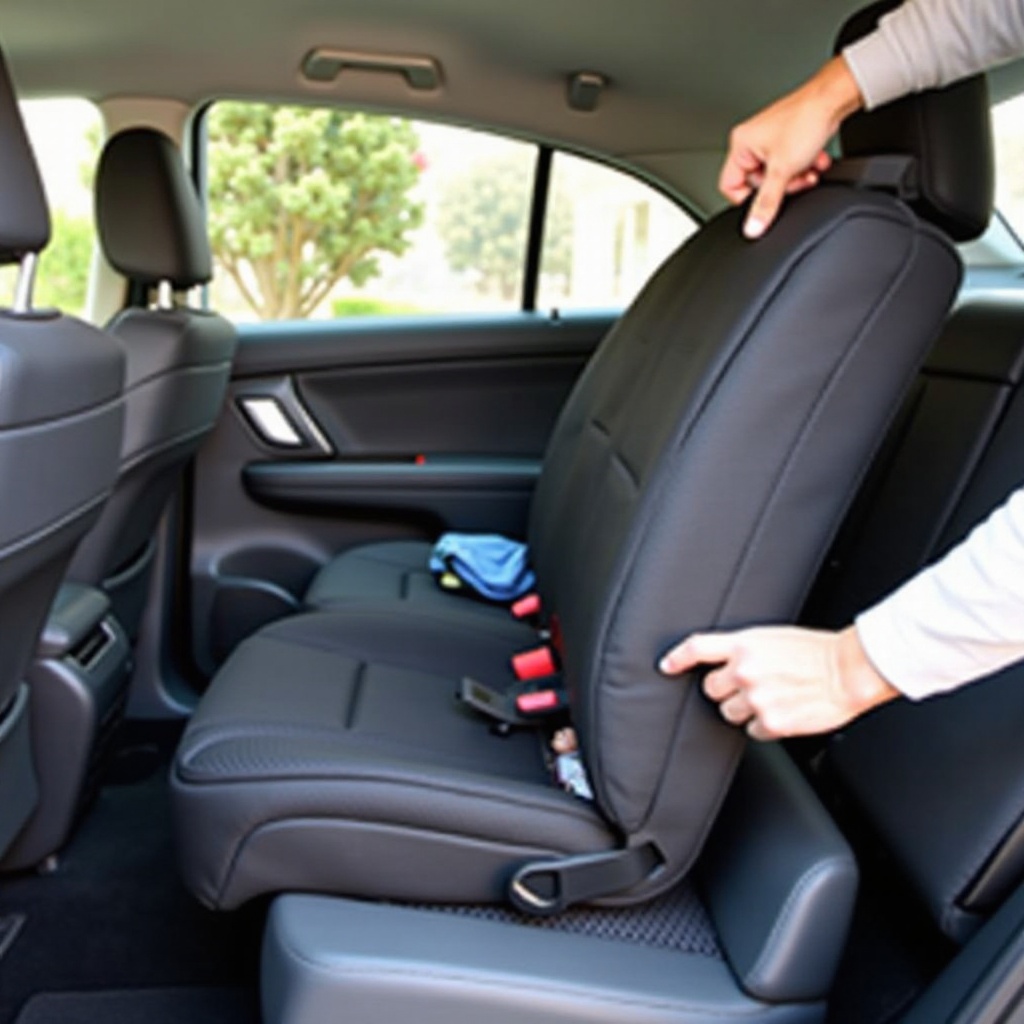 how to put a jj cole car seat cover on