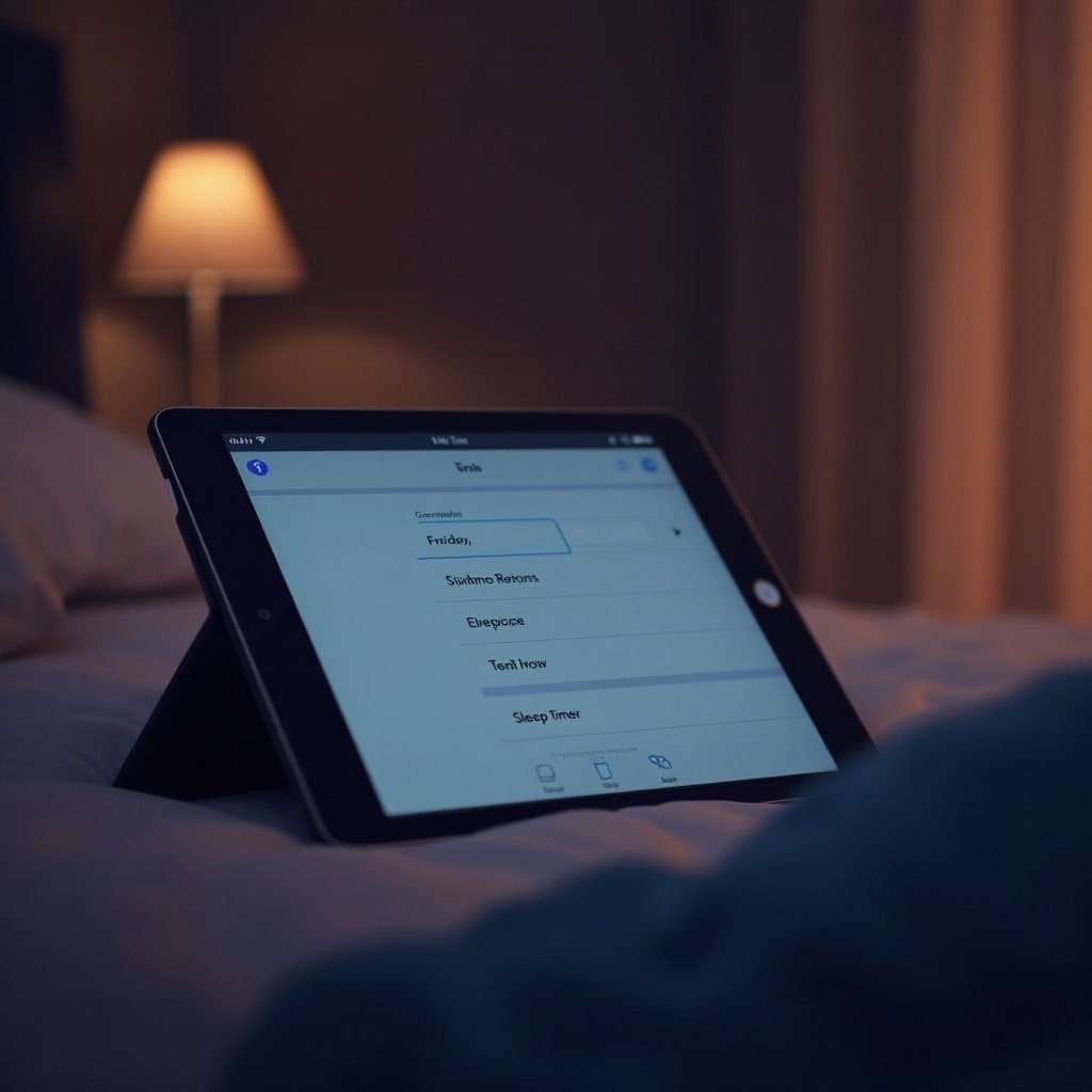 How to Set the Sleep Timer on iPad for Better Rest